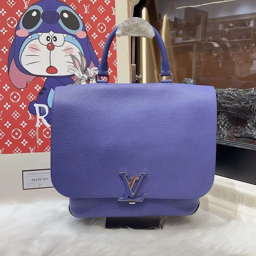 Preloved Louis Vuitton Pochette M??tis Blue Leather Shoulder Bag