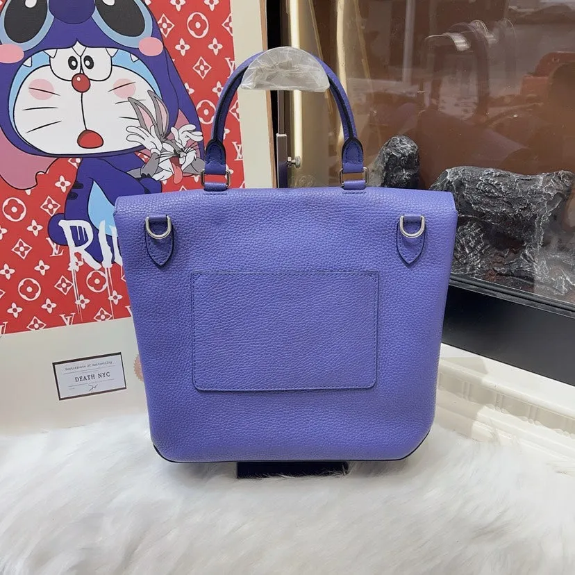 Preloved Louis Vuitton Pochette M??tis Blue Leather Shoulder Bag