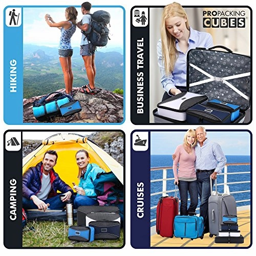 PRO Packing Cubes for Travel - Luggage Organizer Bags, Accessories - Ultralight