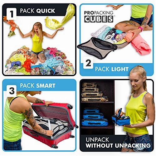PRO Packing Cubes for Travel - Luggage Organizer Bags, Accessories - Ultralight