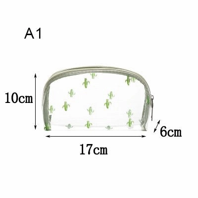Pvc Cosmetic Storage Bags Women'S Portable Waterproof Clear Toiletry Pouch Travel Wash Makeup