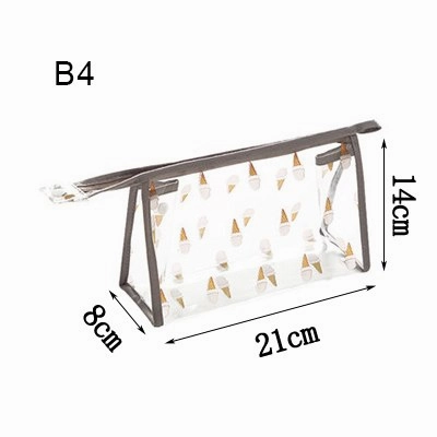 Pvc Cosmetic Storage Bags Women'S Portable Waterproof Clear Toiletry Pouch Travel Wash Makeup