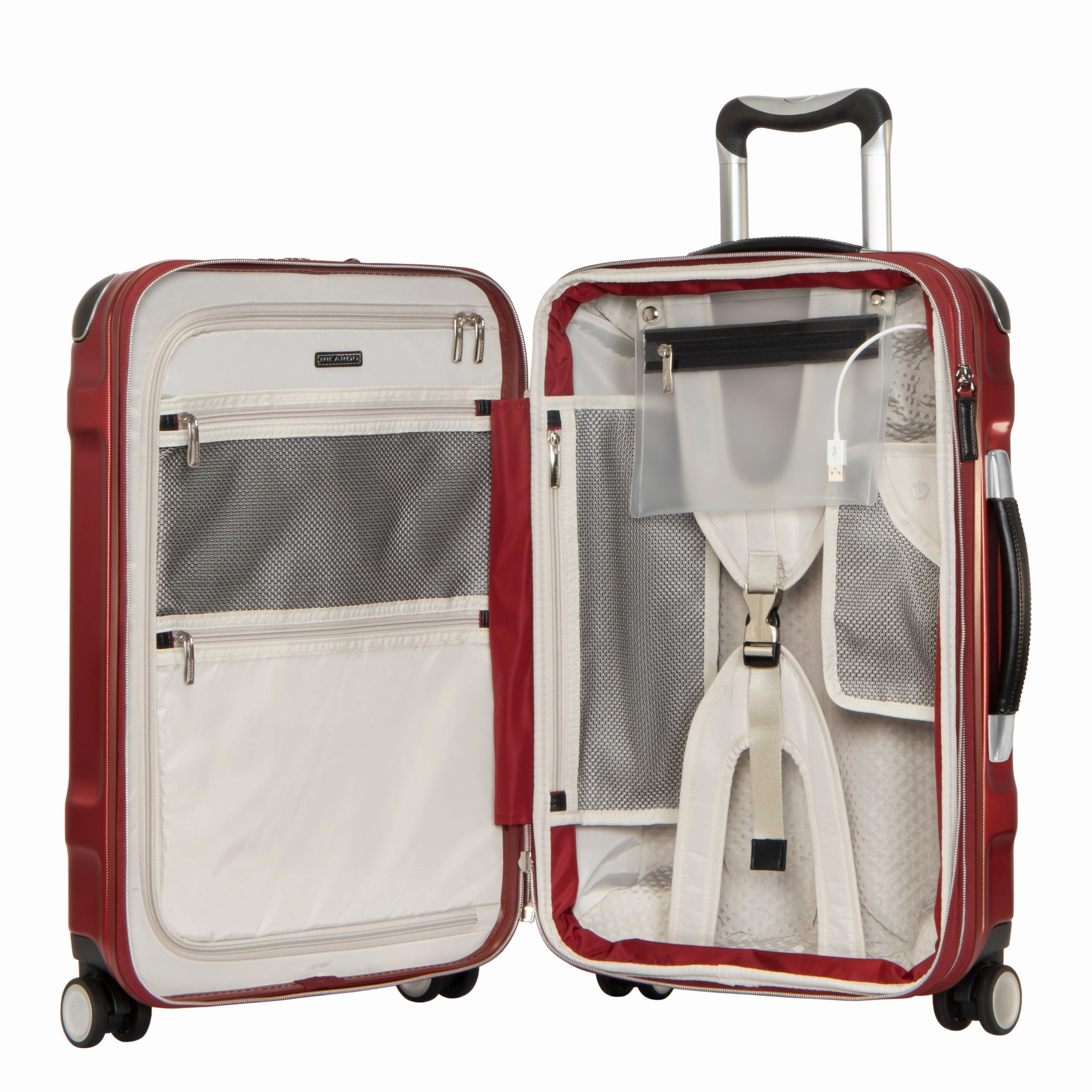 Ricardo Beverly Hills Rodeo Driver Collection Carry-On 4-Wheel Carry-On Luggage