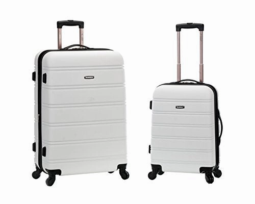 Rockland 20 Inch 28 Inch 2Pc Expandable Abs Spinner Set, White, One Size