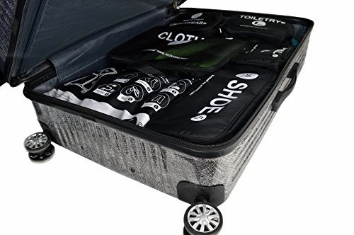 Rockland 6 Piece Smartpack Luggage Packing Cubes, Black