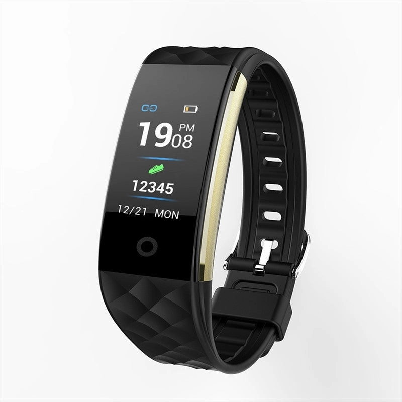 S2 Color Screen Blood Pressure Heart Rate Fitness Tracker  Smart Watch Sports Wristband For Men