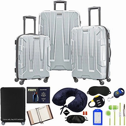 Samsonite Centric 3-Piece Hardside Luggage Set,  10pc Accessory Kit