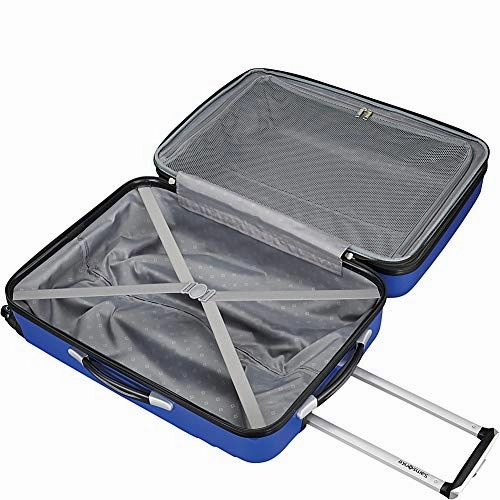 Samsonite Sparta 24" Hardside Checked Spinner Luggage (Dark Grey)