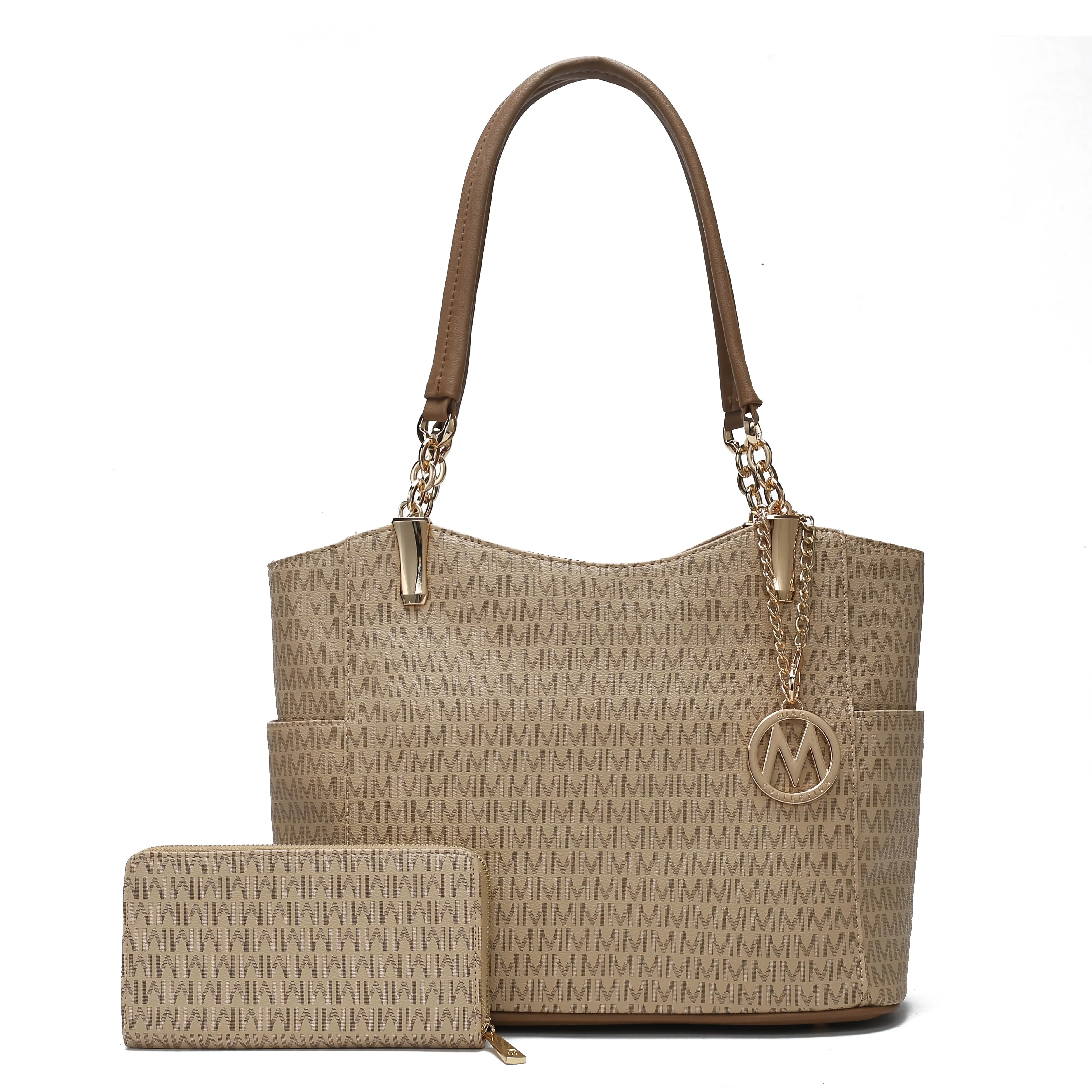 Savannah Signature Tote Bag and Wallet Set