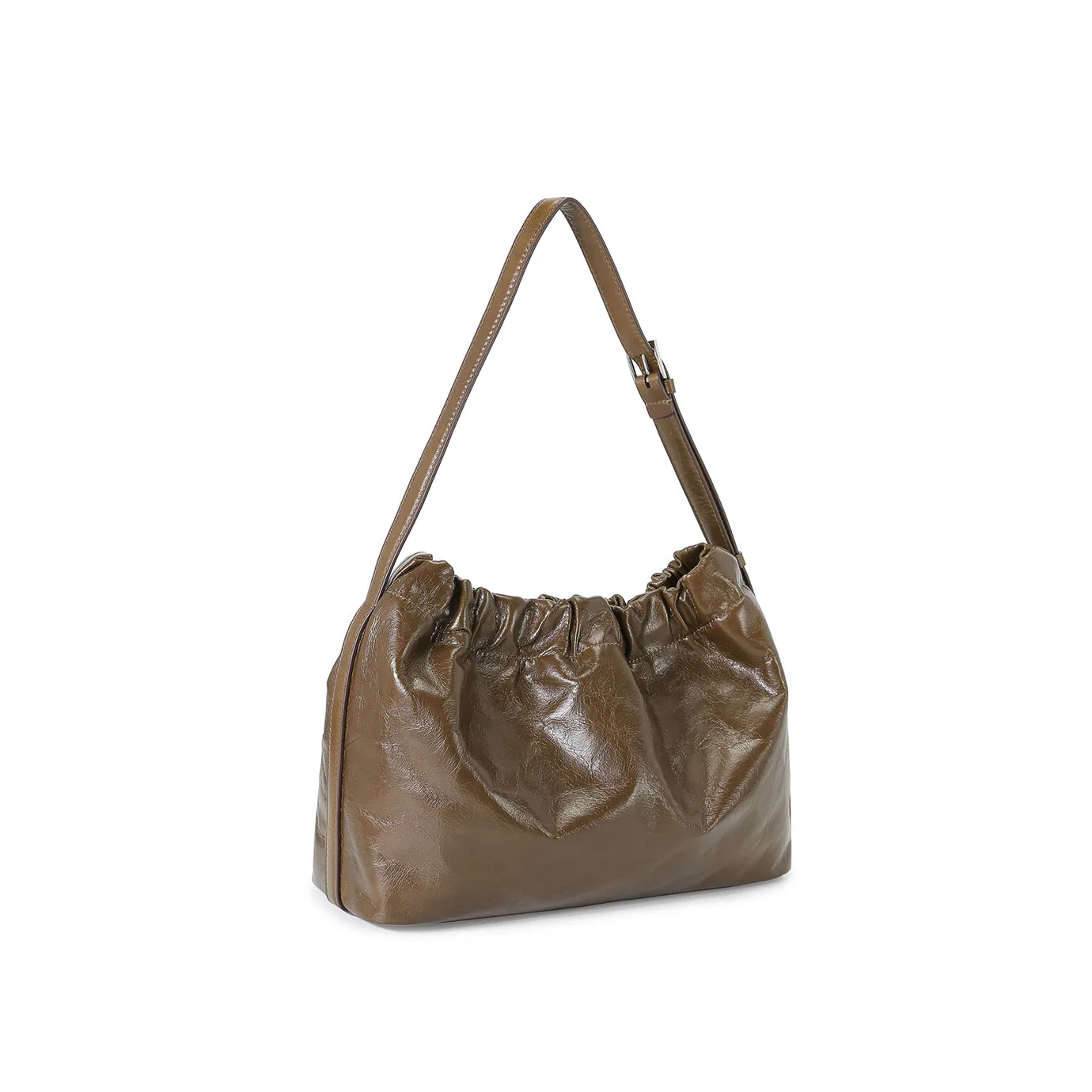 Scrunchie Shoulder Bag - Cacao