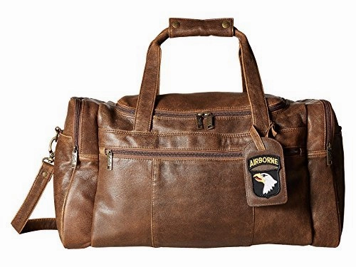 Scully Unisex Squadron Duffel W/ 81 Aero Squadron Luggage Tag Antique Brown One Size
