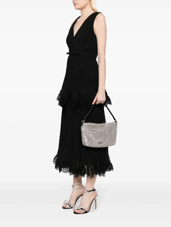Self-Portrait Diamante medium hobo bag