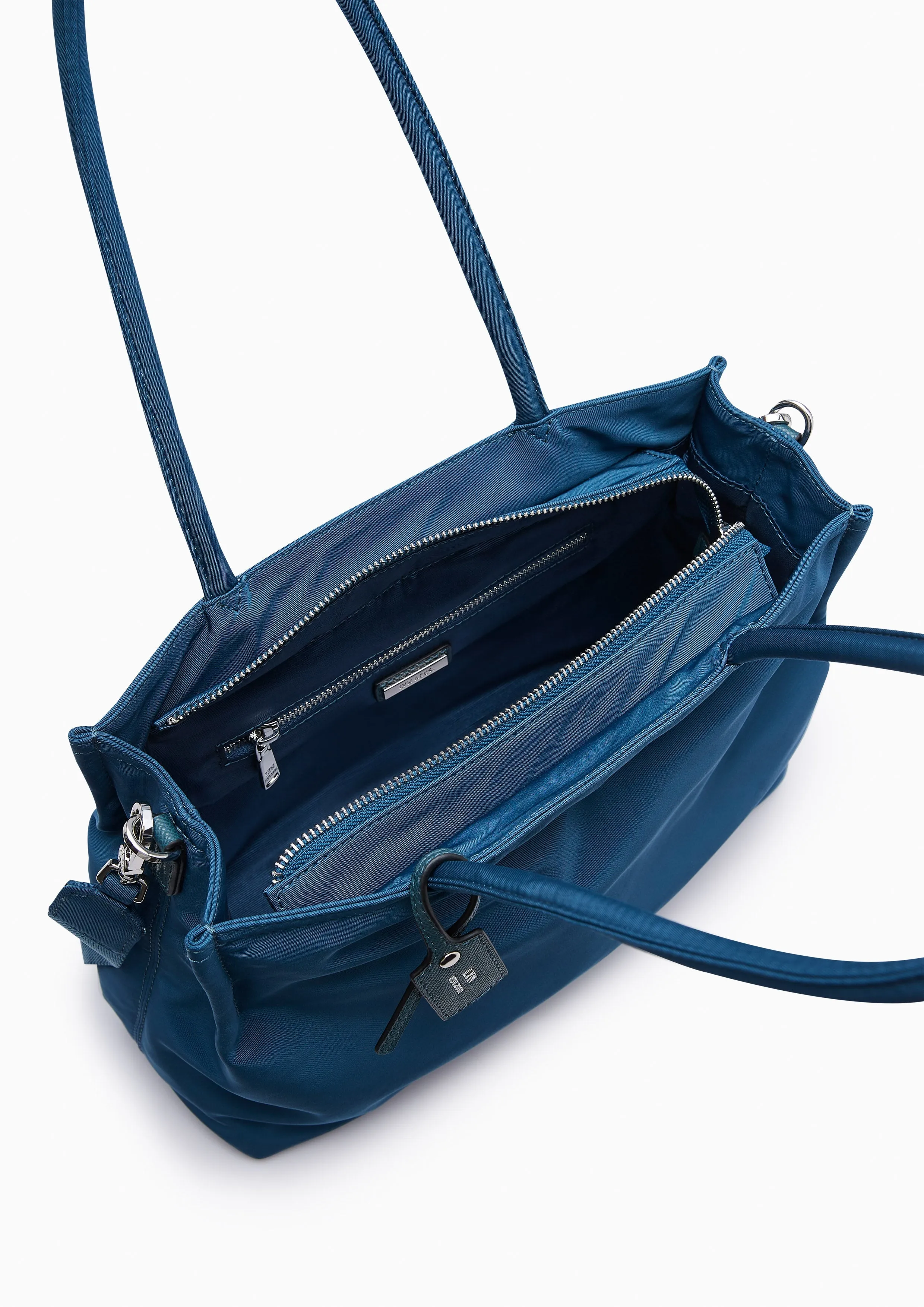 Serenity Nylon Tote Bag Dark Blue