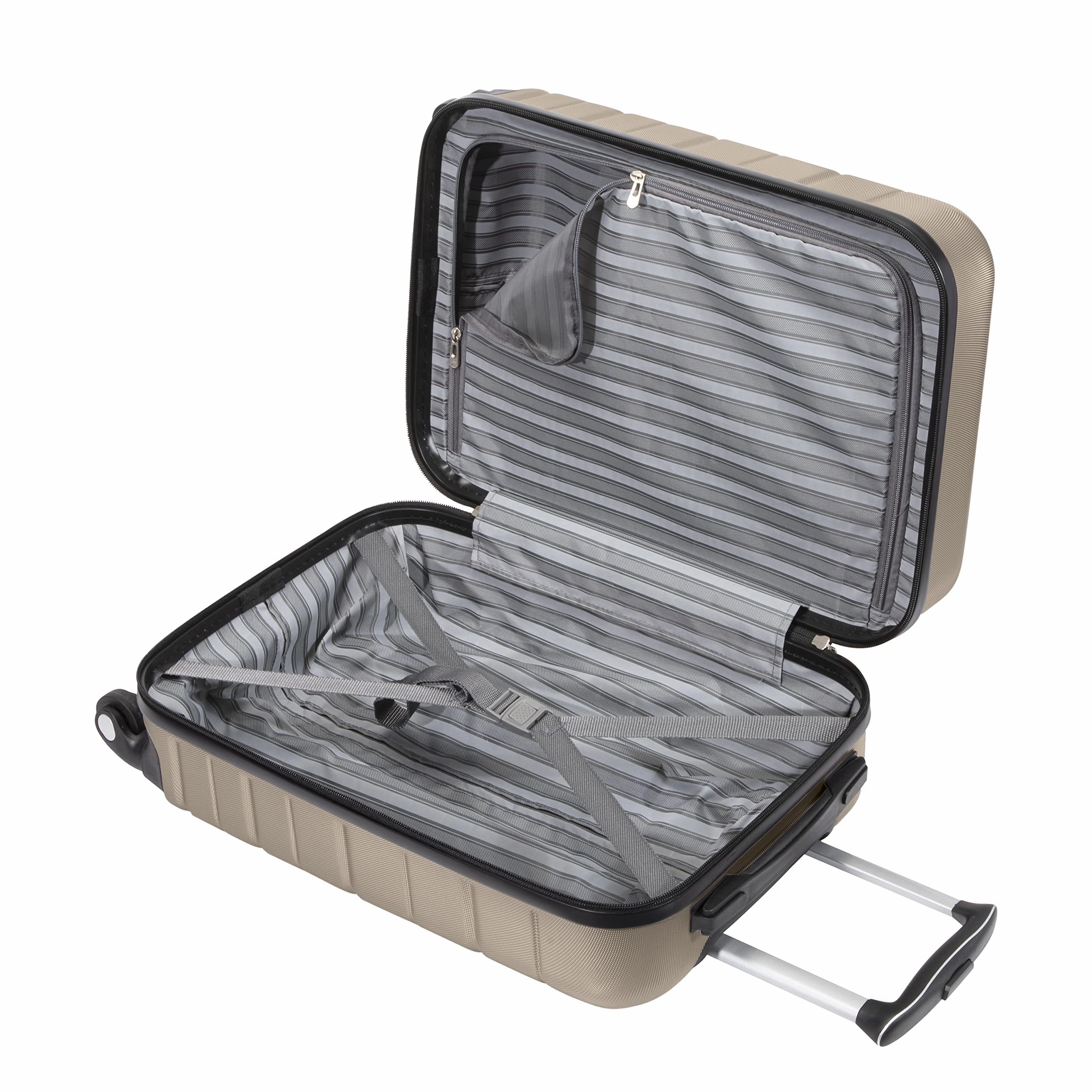 Skyway Epic 2.0 Hardside Lightweight Expandable ABS Shell Spinner Luggage, 20" Carry On