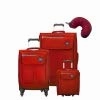 Skyway Mirage 2.0 | 4-Piece Set | 16" Underseater, 20" and 28" Expandable Spinners, Travel Pillow (True Red)
