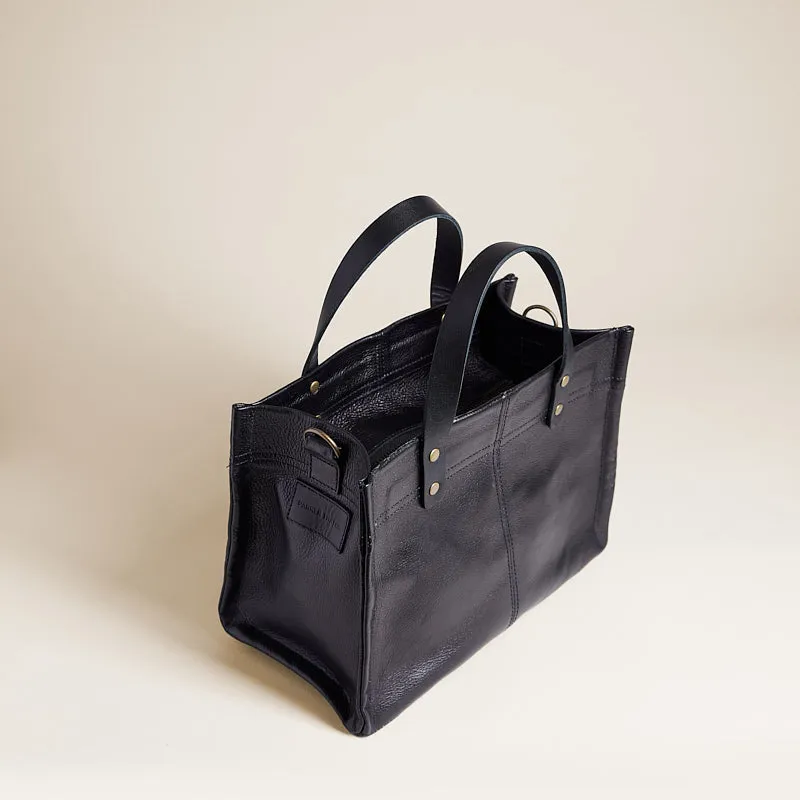 Small Mimi - Leather Pebbled Black