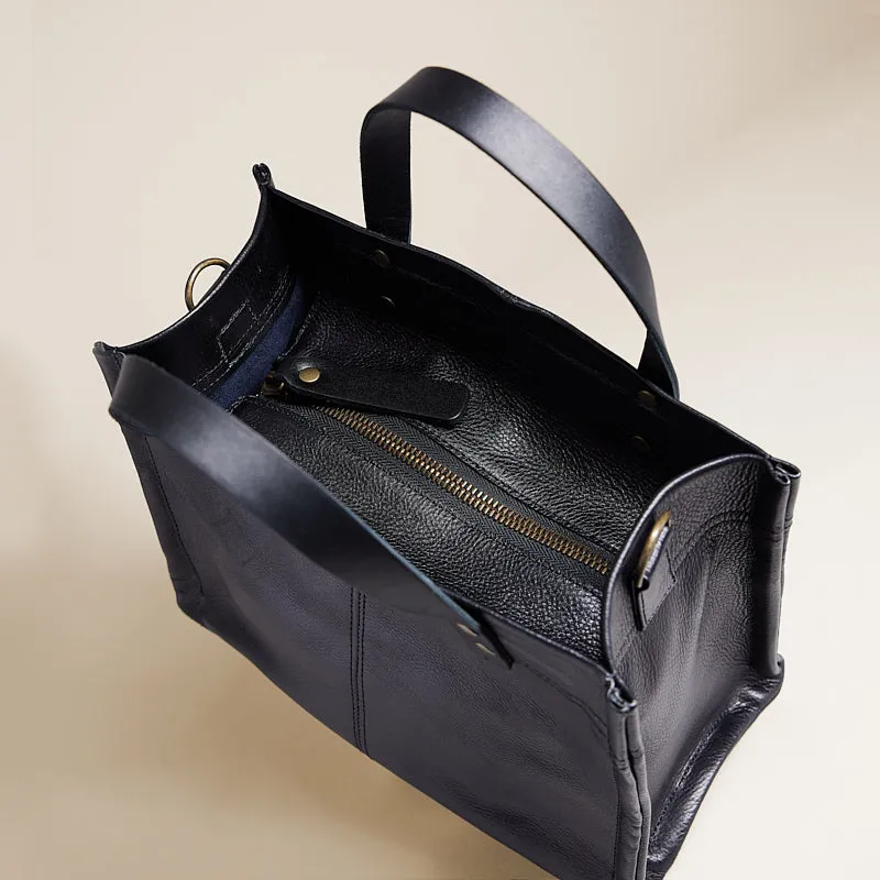 Small Mimi - Leather Pebbled Black