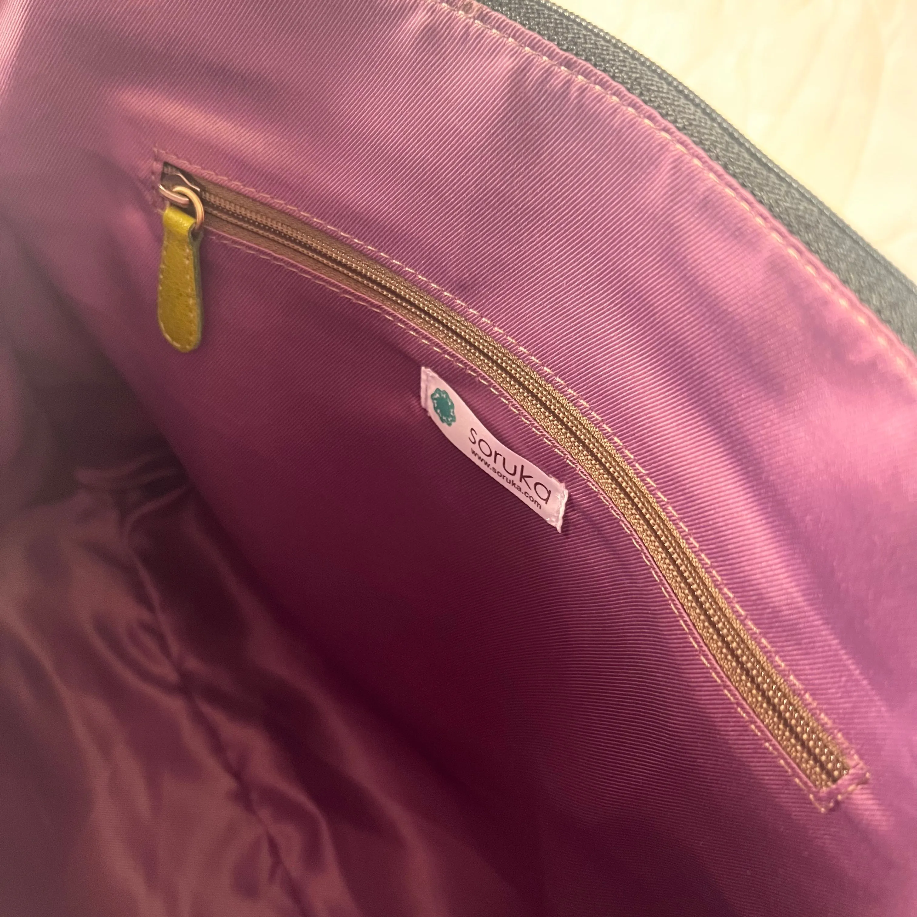 Soruka - Emilia Briefcase, Greens & Cheetah