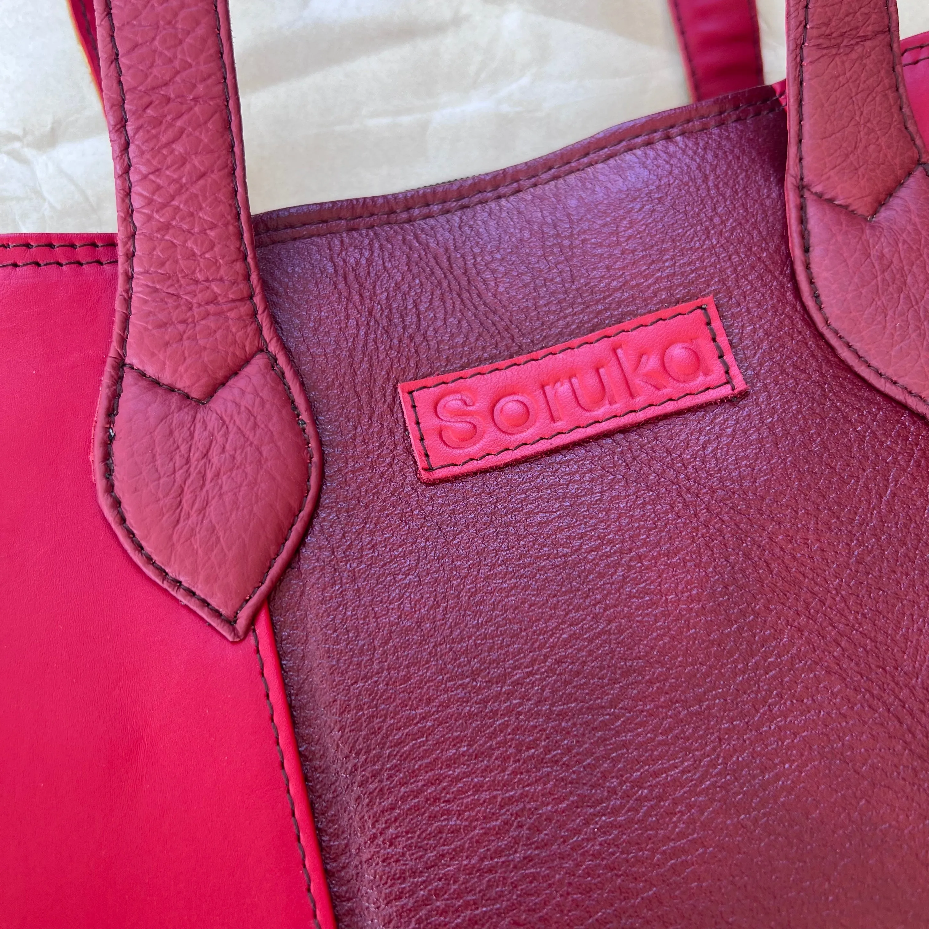 Soruka - Giselle Tote, Honey & Cranberry