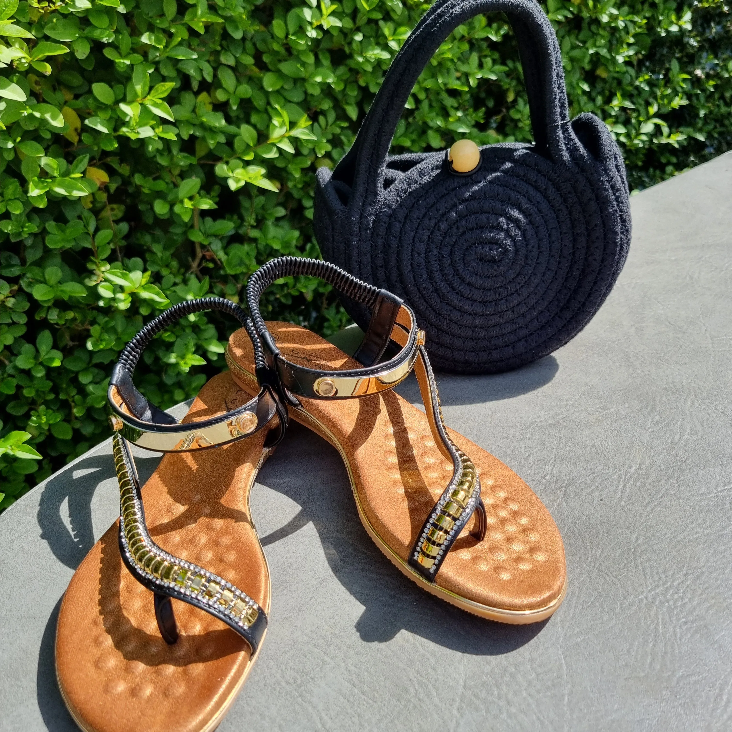 South Beach Mini Rope Bag in Black