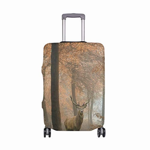 Suitcase Cover Autumn Forest Deer Luggage Cover Travel Case Bag Protector for Kid Girls
