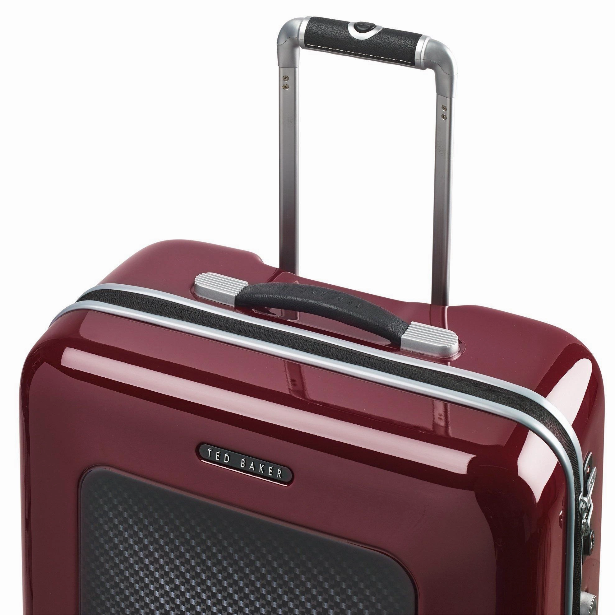 Ted Baker Hardsider Herringbone Checked-Large 4-Wheel Large Luggage