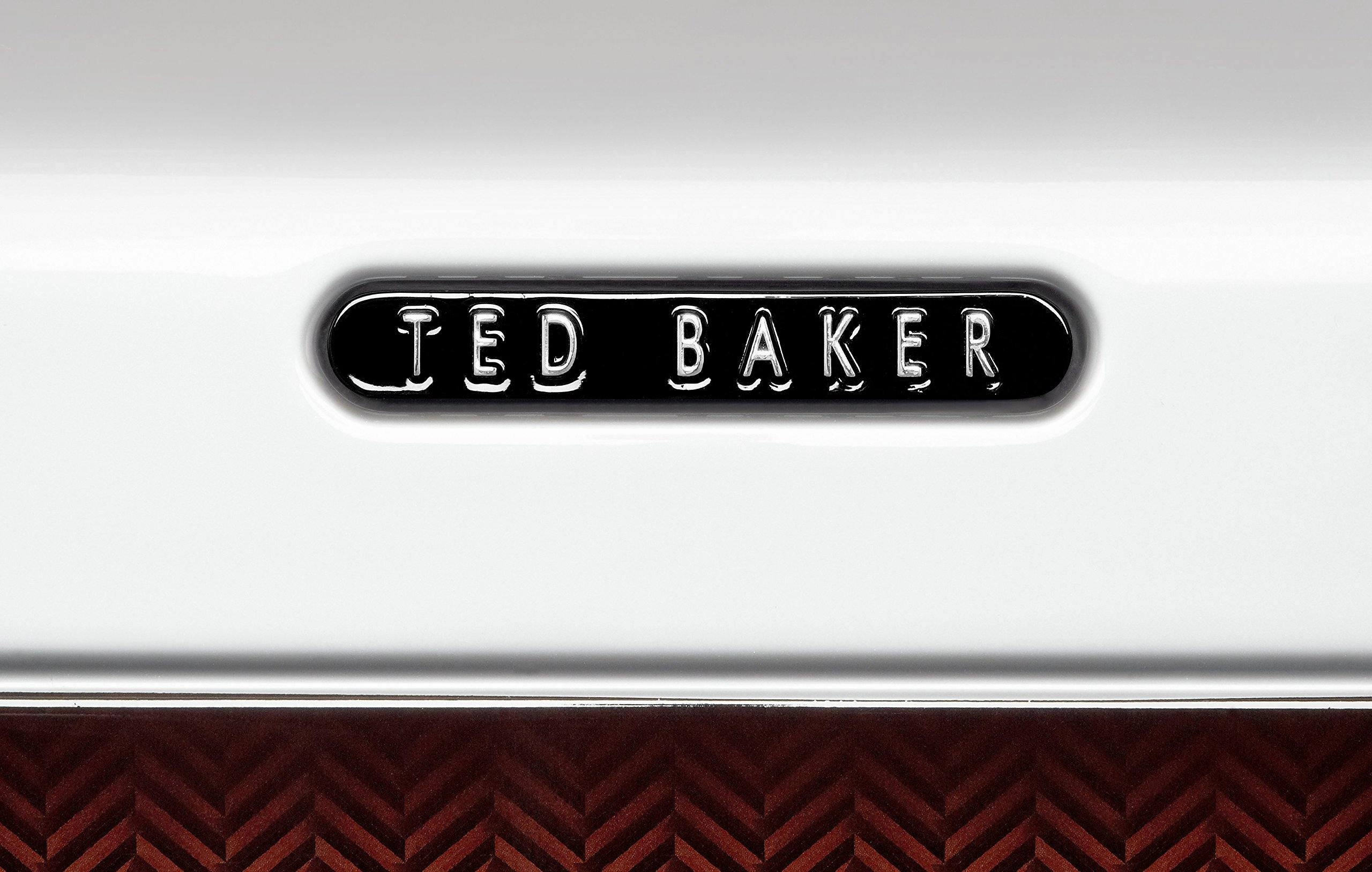 Ted Baker Hardsider Herringbone Checked-Medium 4-Wheel Medium Luggage
