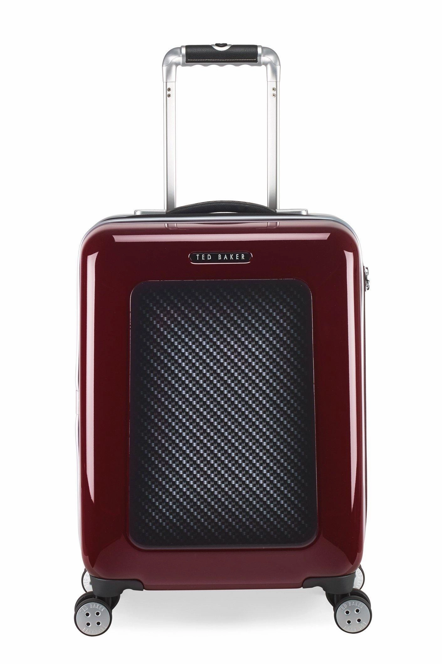 Ted Baker Hardsider Herringbone Collection Carry-On 4-Wheel Carry-On Luggage
