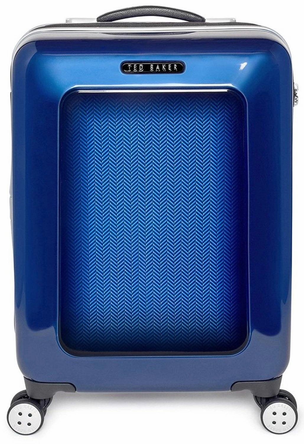 Ted Baker Hardsider Herringbone Collection Carry-On 4-Wheel Carry-On Luggage