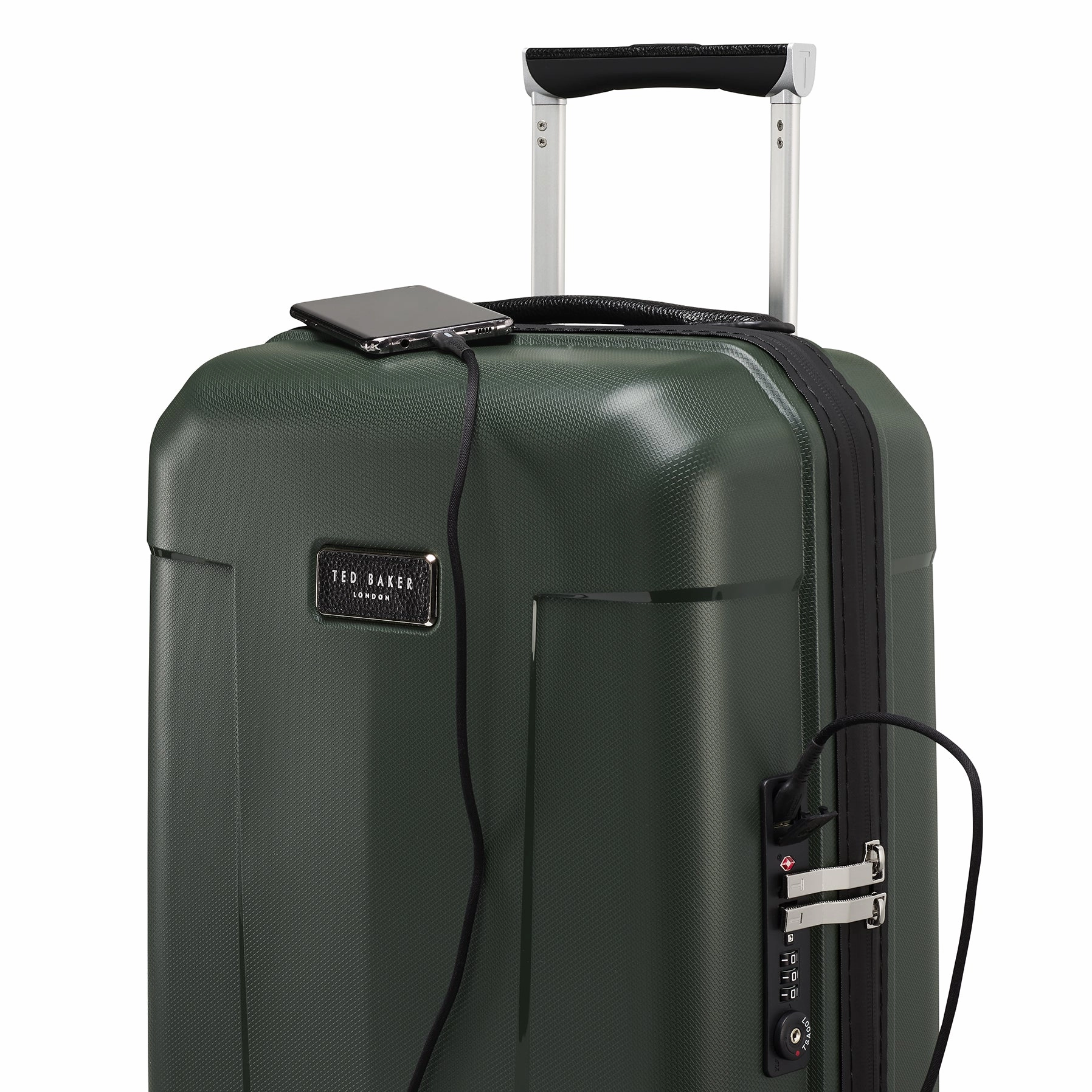 Ted baker Ted Baker Flying Colours Hardside Trolley 4 Wheel Spinner, TSA Lock, Lightweight Suitcase, Men and Women