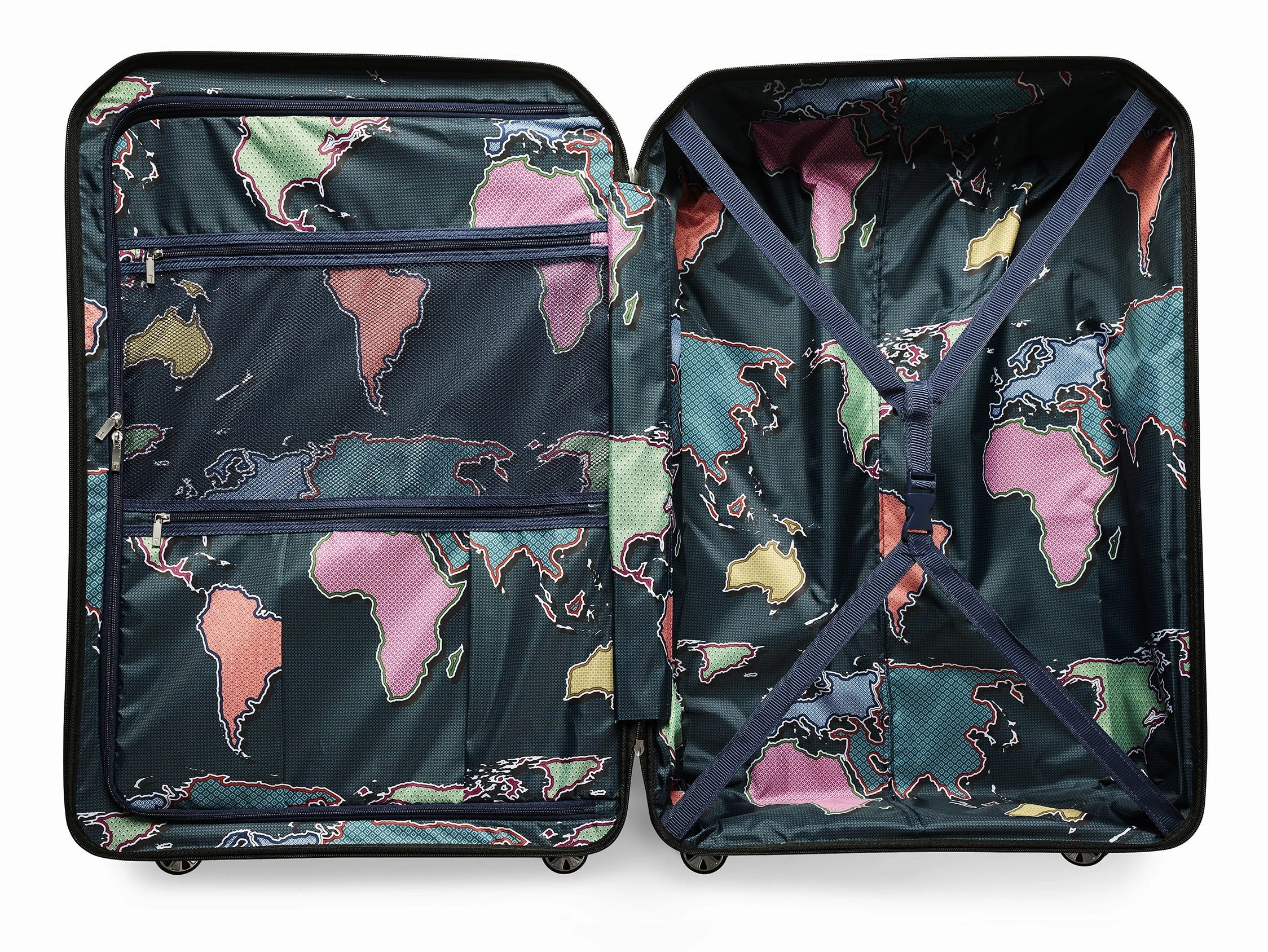 Ted baker Ted Baker Flying Colours Hardside Trolley 4 Wheel Spinner, TSA Lock, Lightweight Suitcase, Men and Women