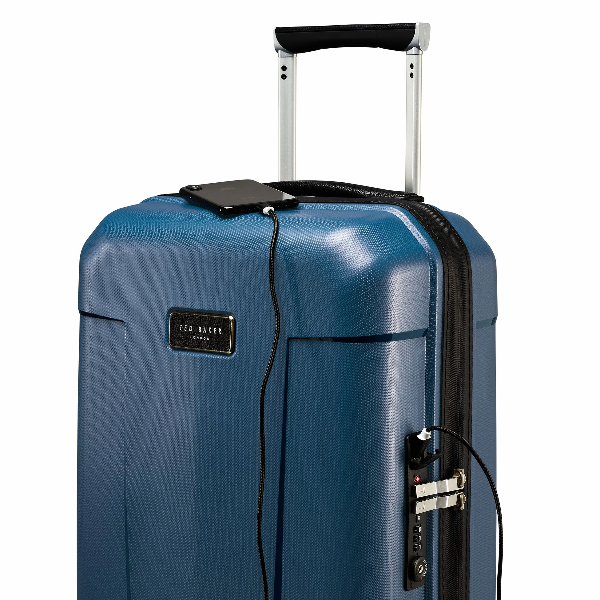 Ted baker Ted Baker Flying Colours Hardside Trolley 4 Wheel Spinner, TSA Lock, Lightweight Suitcase, Men and Women