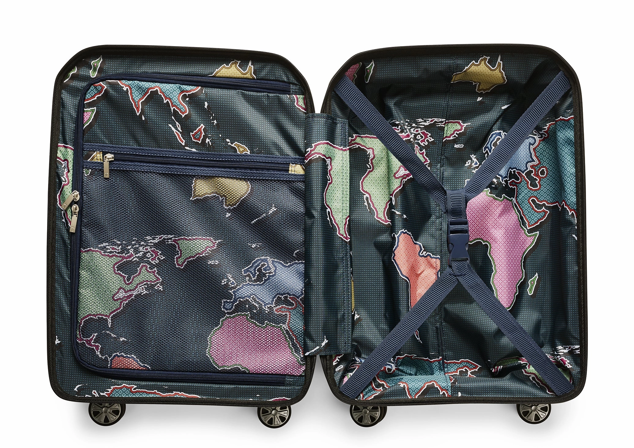 Ted baker Ted Baker Flying Colours Hardside Trolley 4 Wheel Spinner, TSA Lock, Lightweight Suitcase, Men and Women