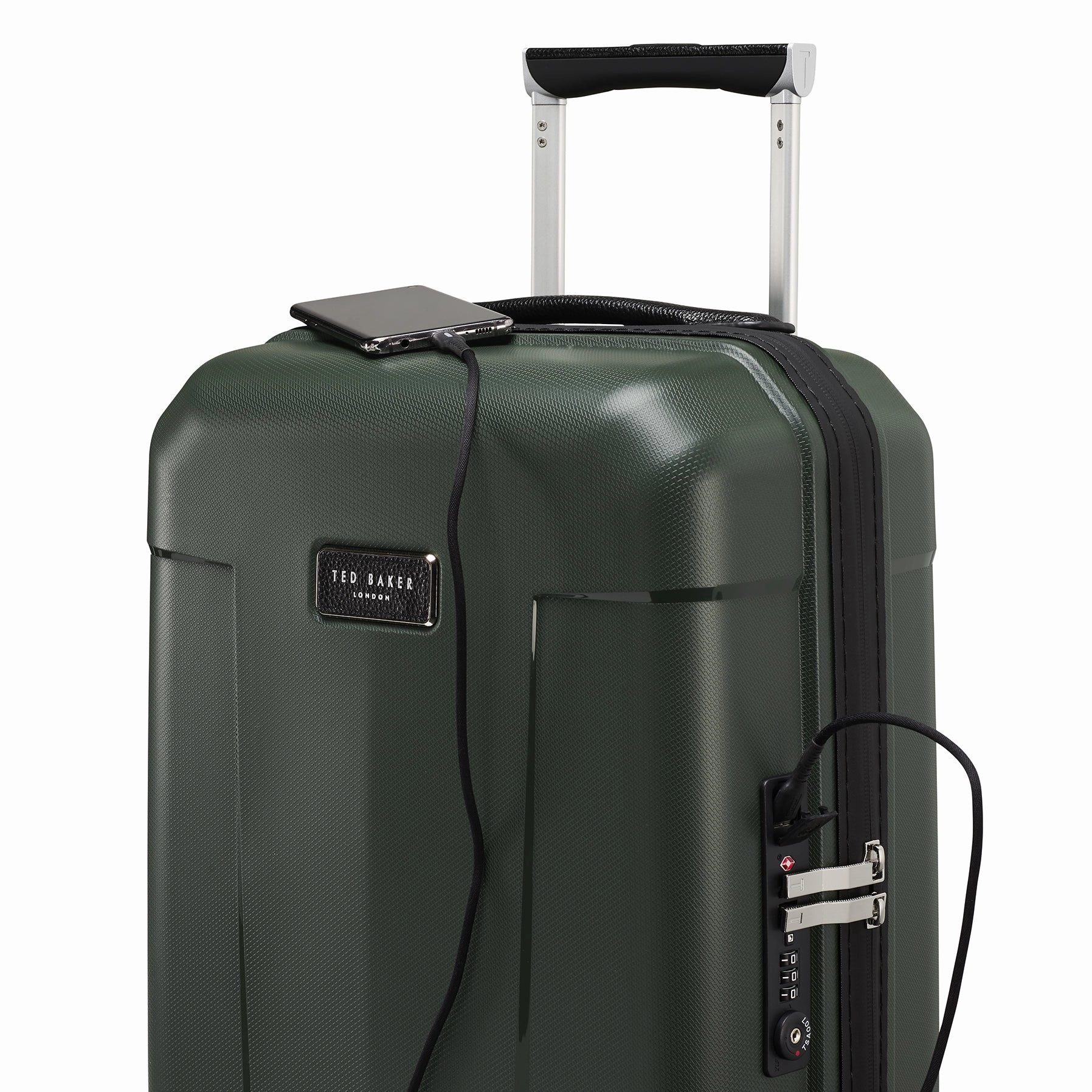 Ted baker Ted Baker Flying Colours Hardside Trolley 4 Wheel Spinner, TSA Lock, Lightweight Suitcase, Men and Women