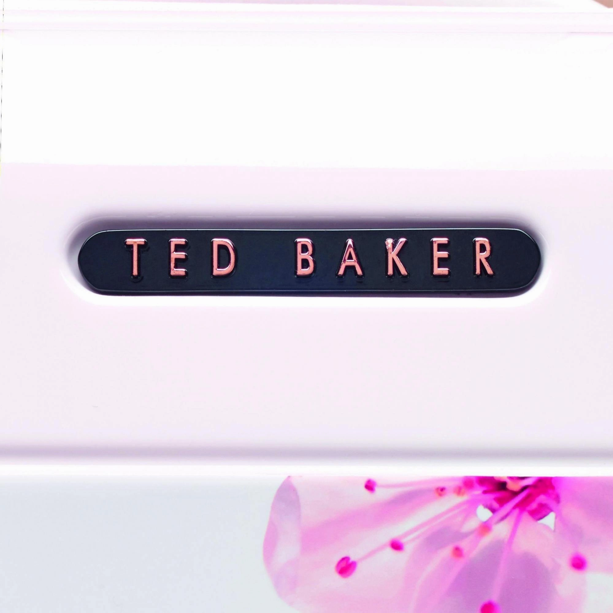 Ted baker Women's Hardside Checked-Large 4-Wheel Large Luggage