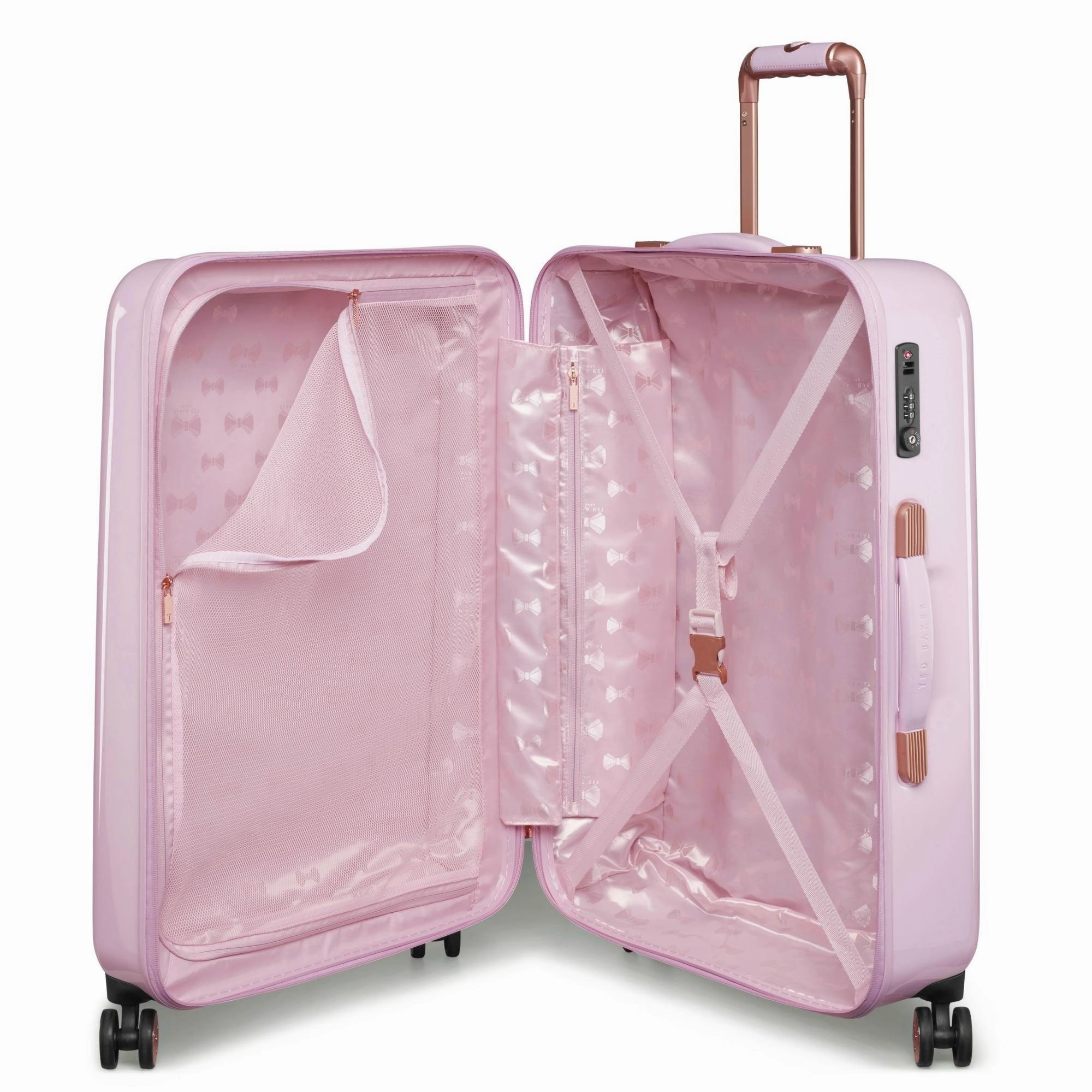 Ted Baker Women's Hardside Checked-Medium 4-Wheel