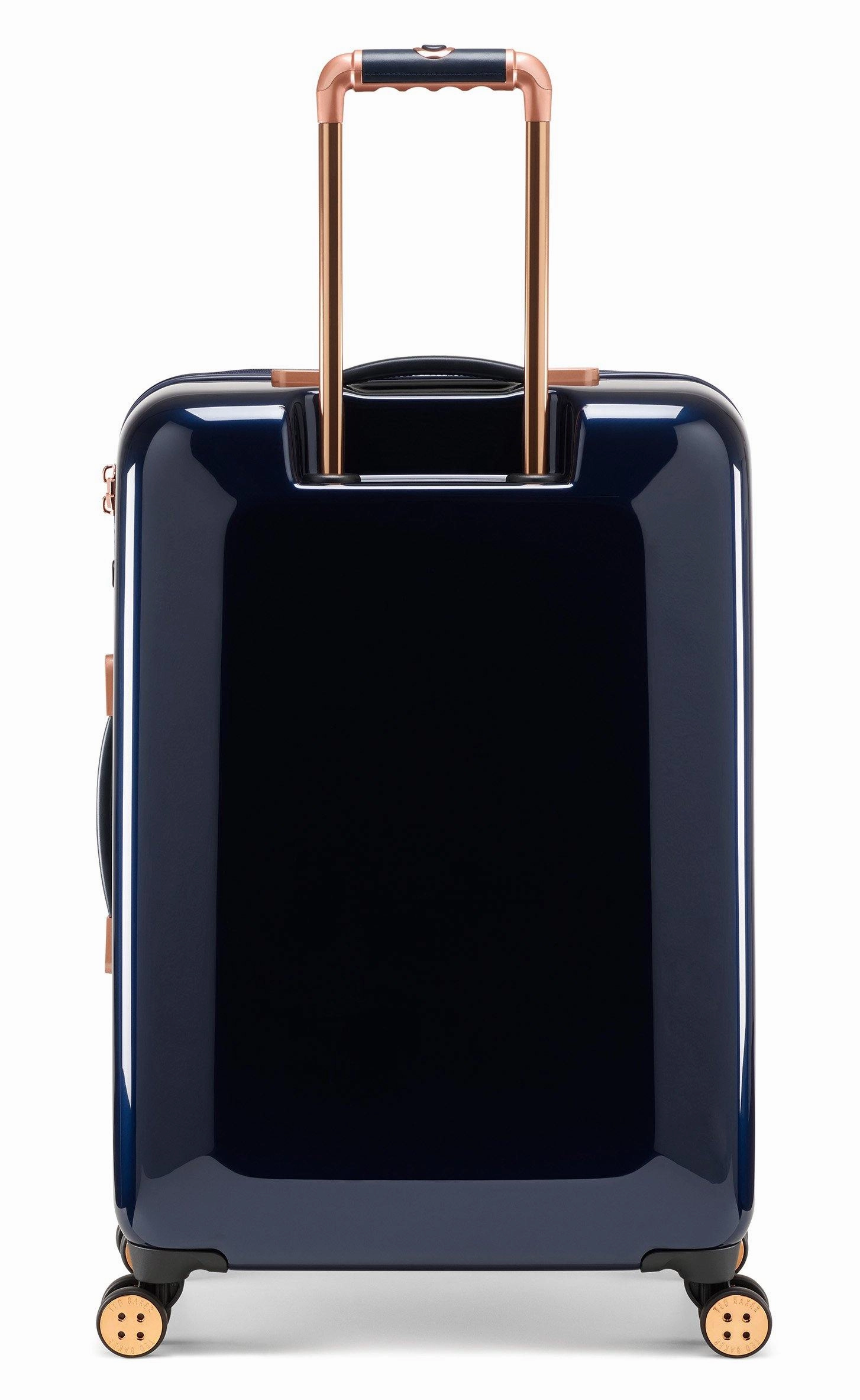 Ted baker Women's Hardside Checked-Medium 4-Wheel Medium Luggage
