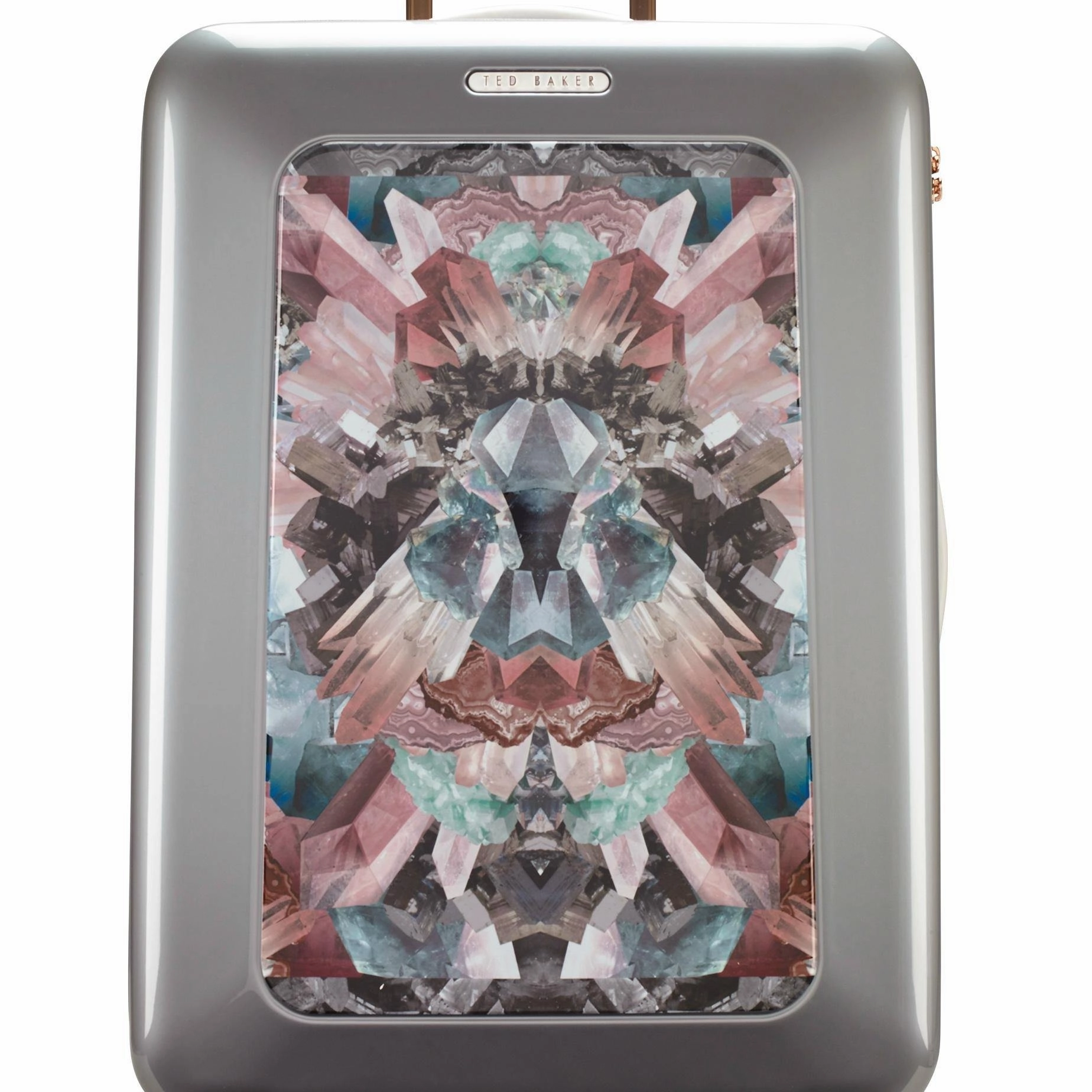 Ted baker Women's Hardside Checked-Medium 4-Wheel Medium Luggage