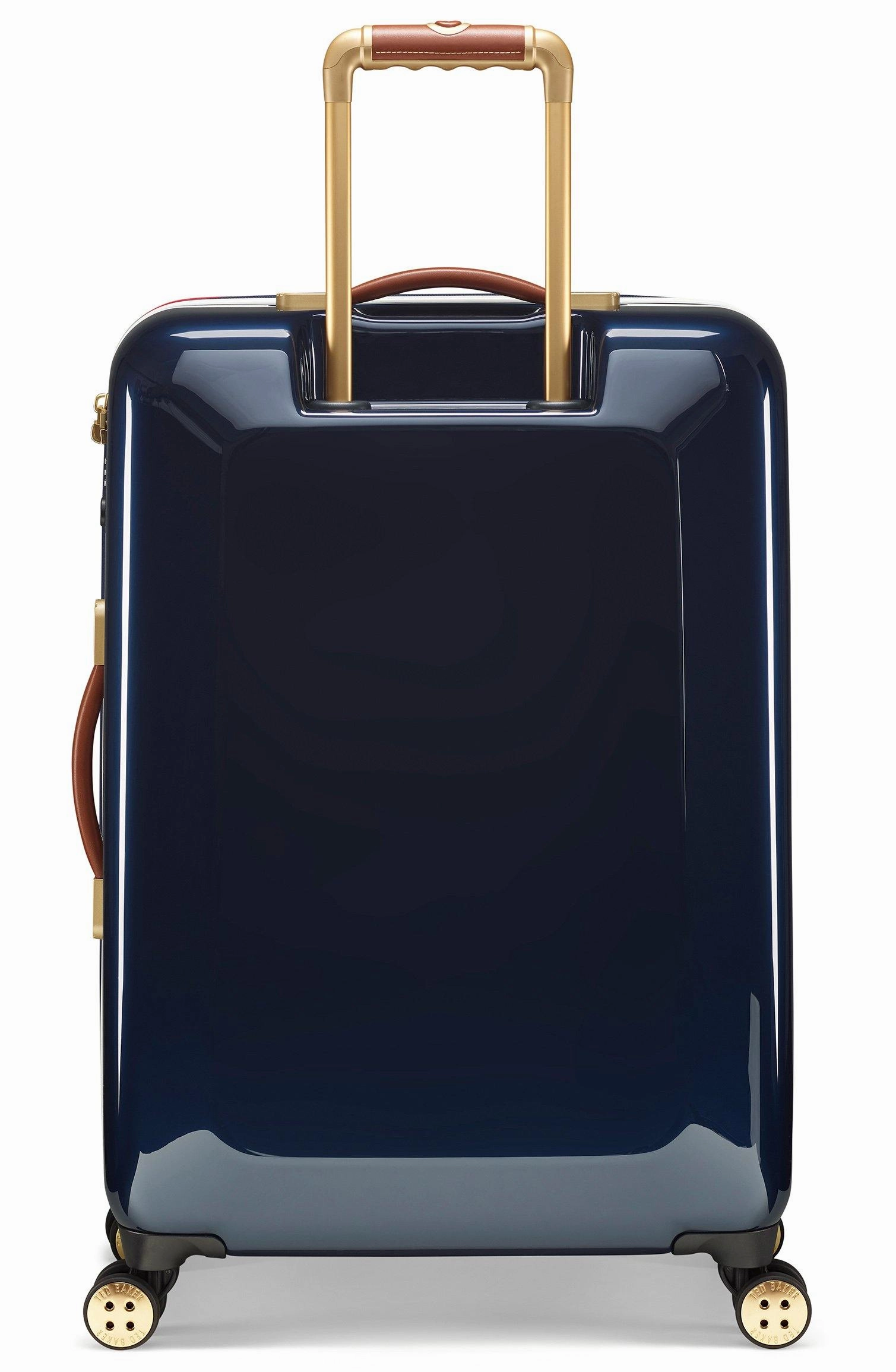 Ted baker Women's Hardside Checked-Medium 4-Wheel Medium Luggage