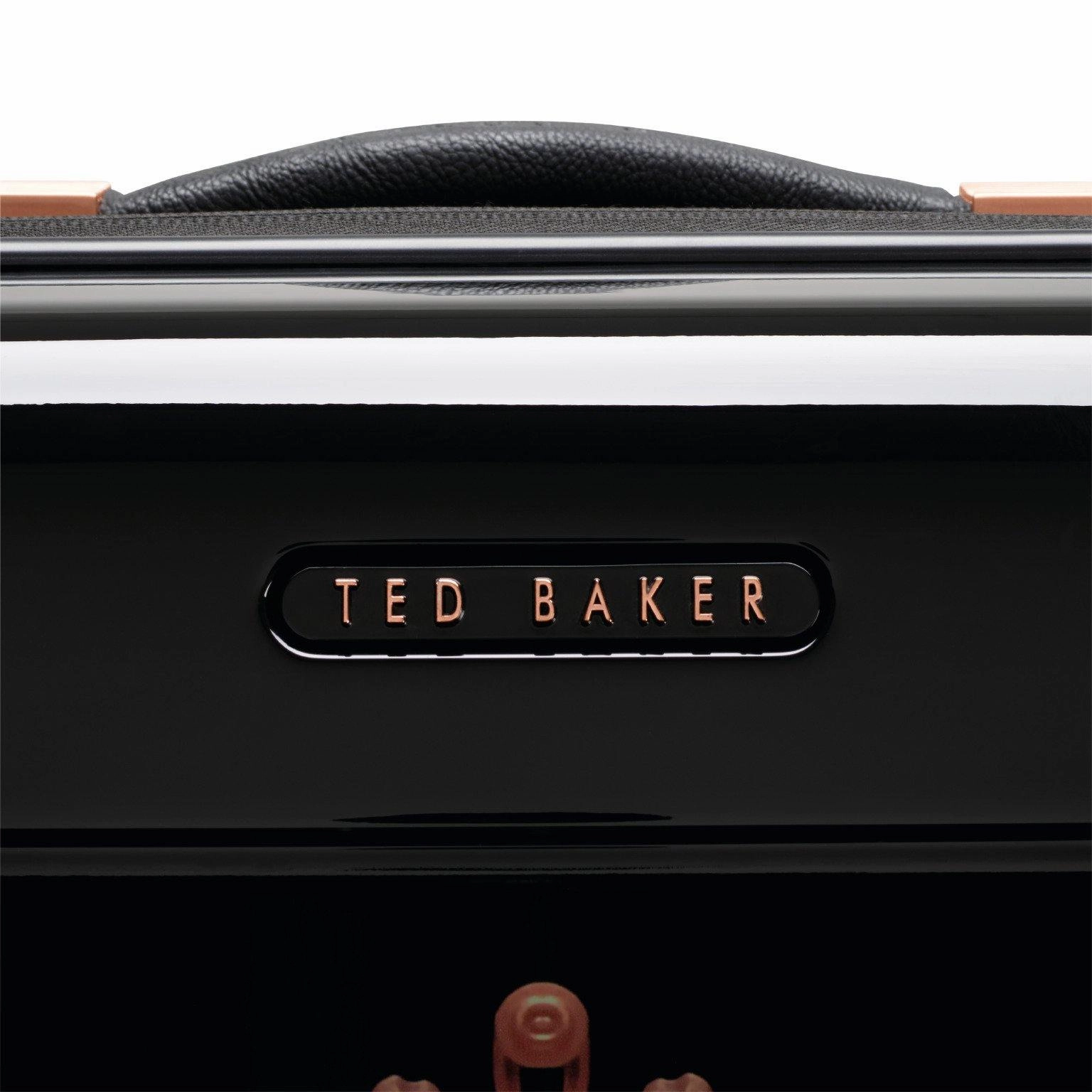 Ted baker Women's Hardside Checked-Medium 4-Wheel Medium Luggage