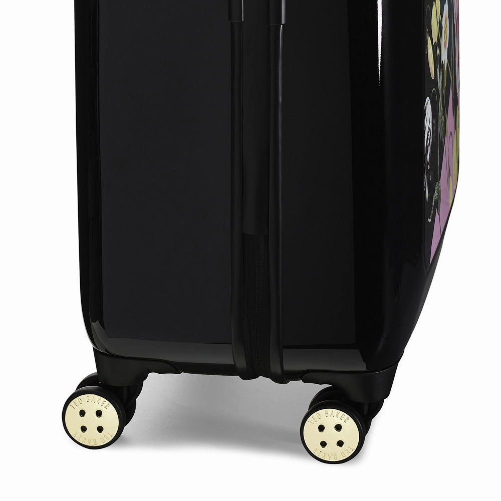 Ted baker Women's Hardside Checked-Medium 4-Wheel Medium Luggage