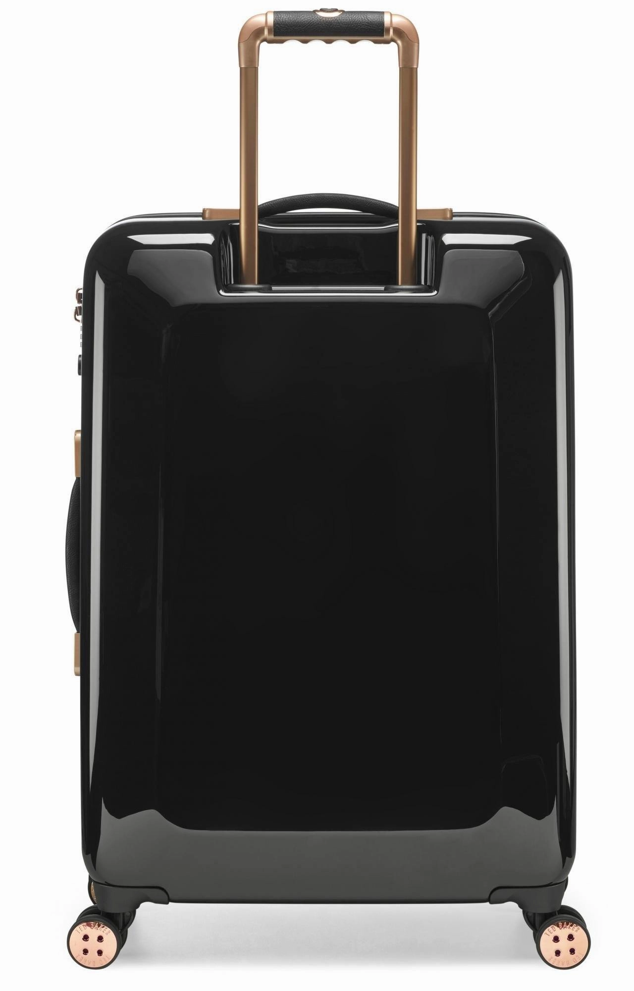 Ted baker Women's Hardside Checked-Medium 4-Wheel Medium Luggage