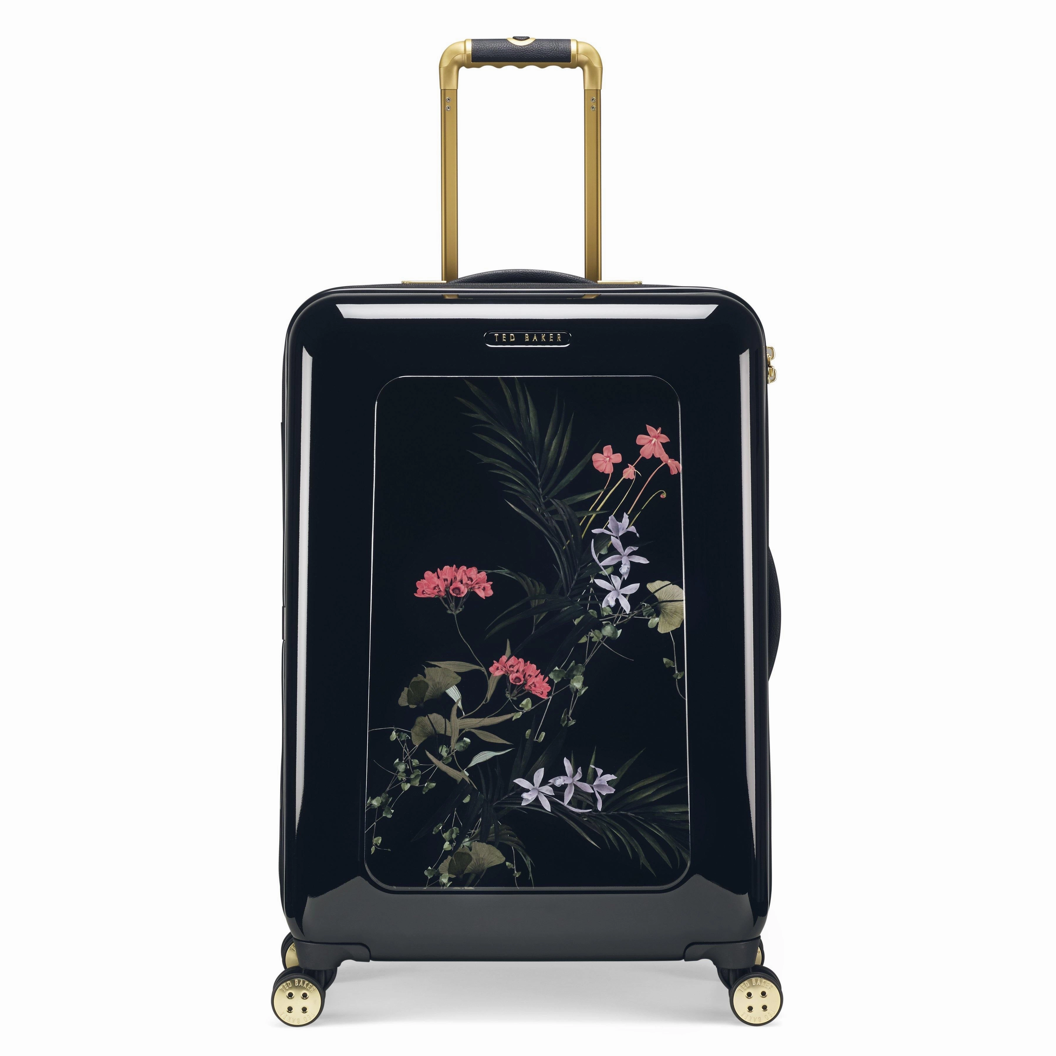 Ted baker Women's Hardside Checked-Medium 4-Wheel Medium Luggage