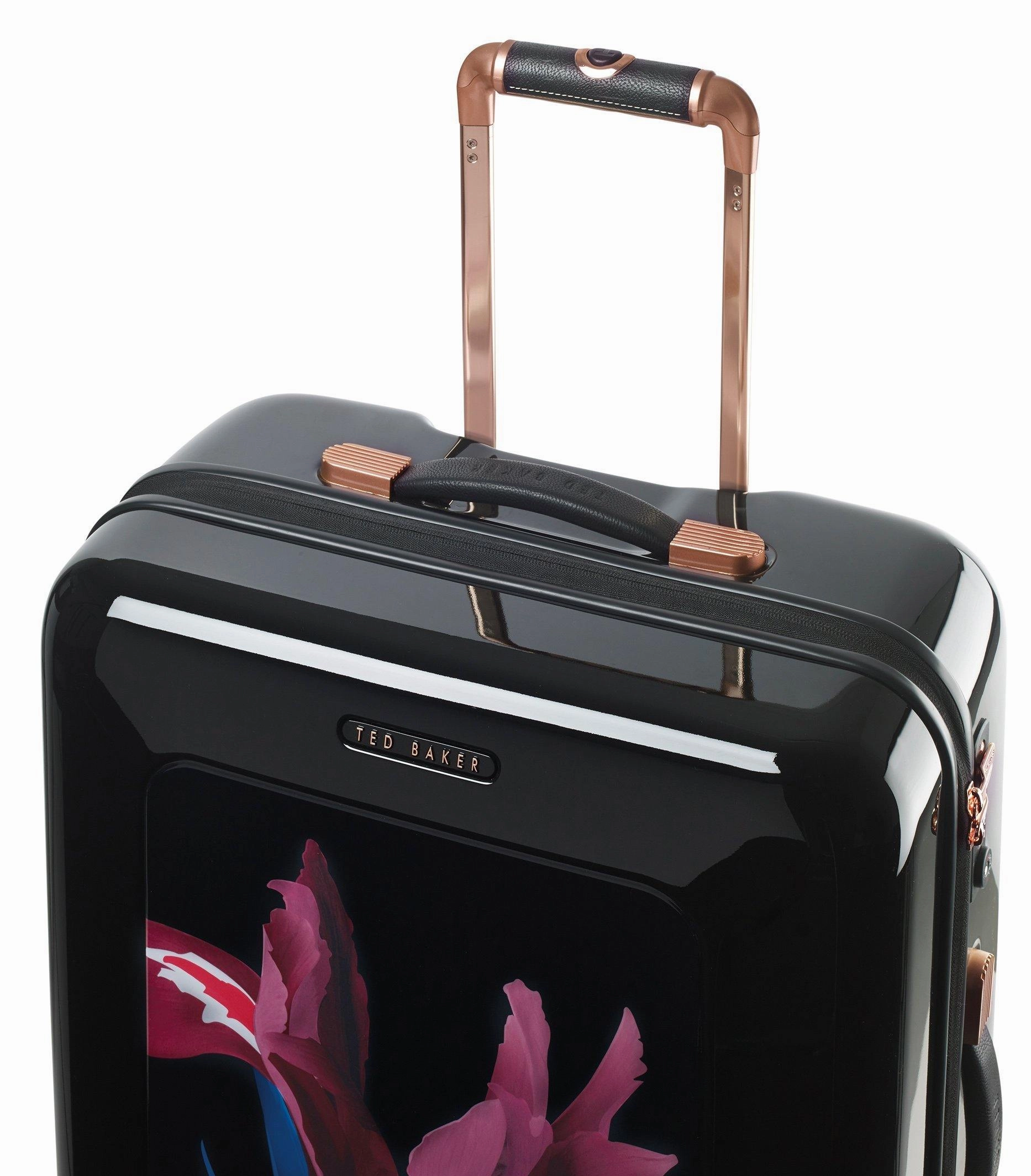 Ted baker Women's Hardside Checked-Medium 4-Wheel Medium Luggage