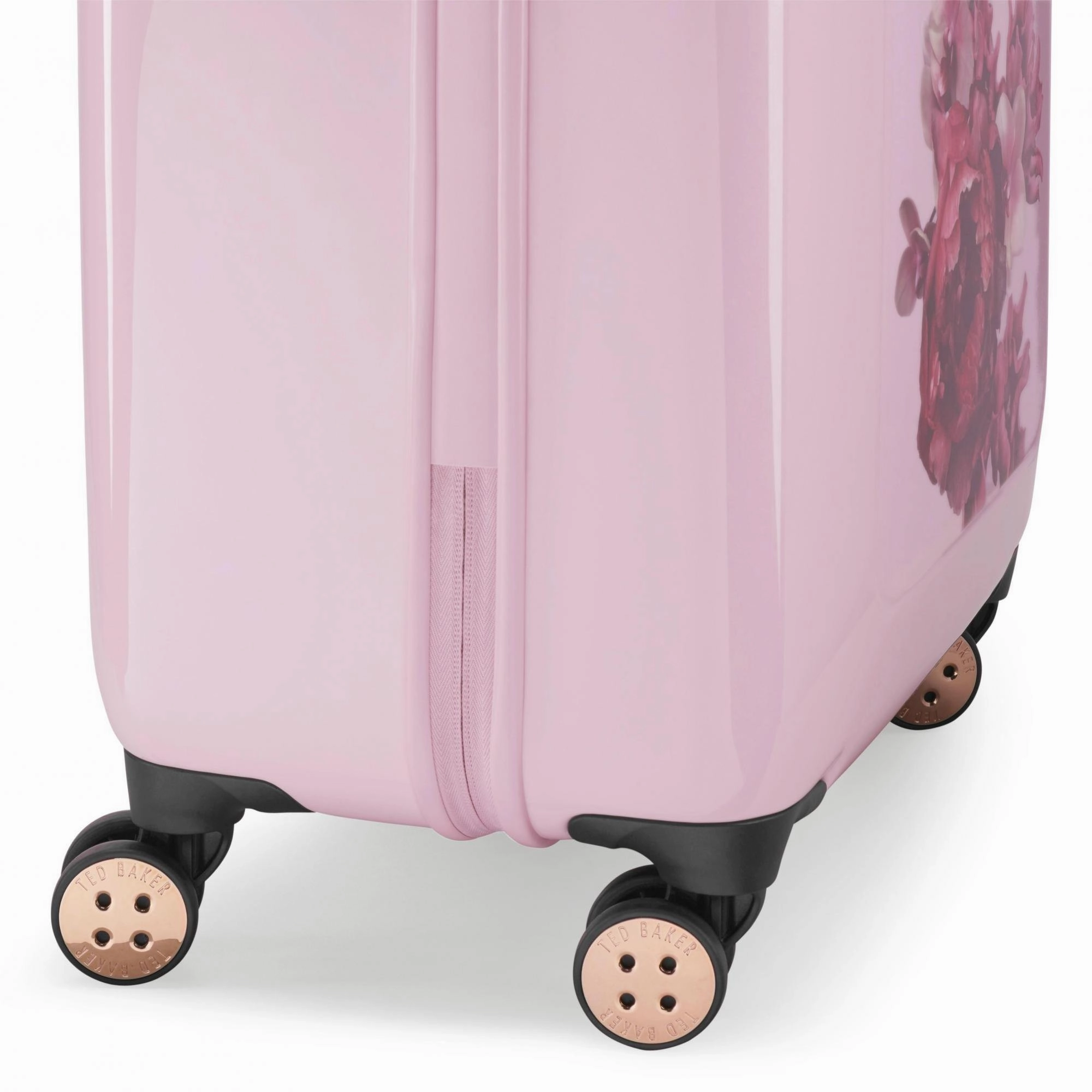 Ted baker Women's Hardside Checked-Medium 4-Wheel Medium Luggage