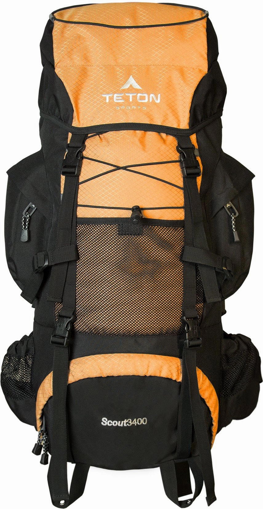 TETON Sports Scout 3400 Internal Frame Backpack; High-Performance Backpack for Backpacking, Hiking, Camping; Mecca Orange