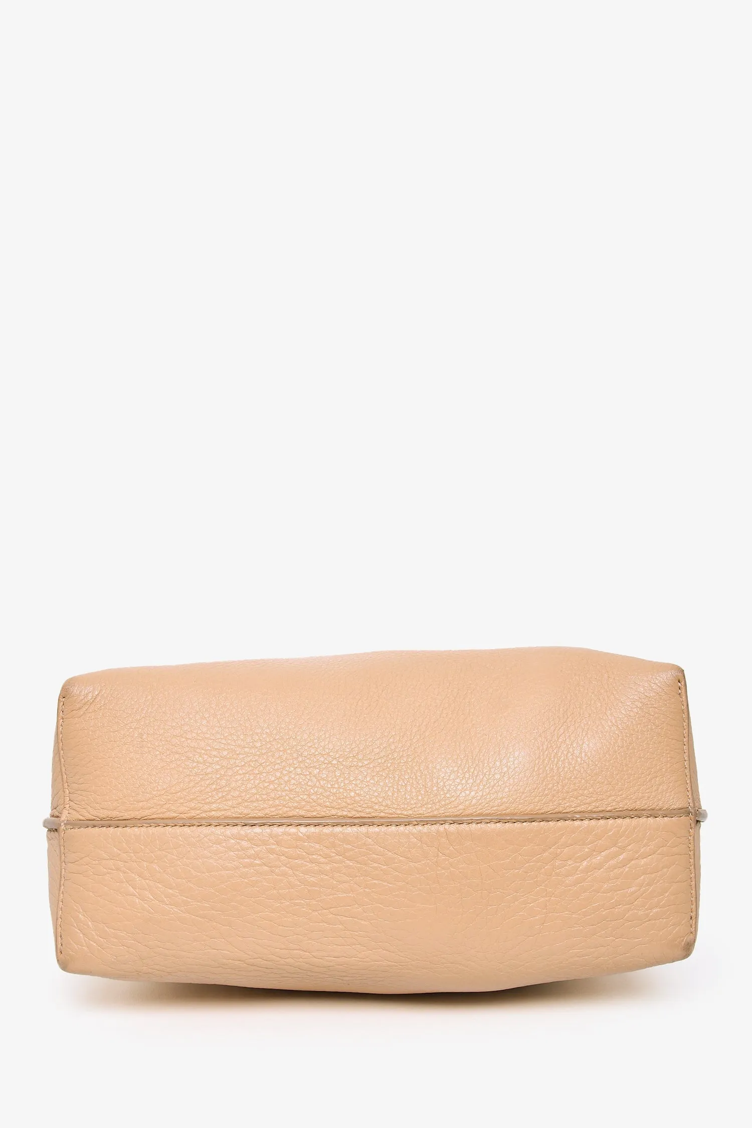 The Row Beige Leather Shoulder Bag