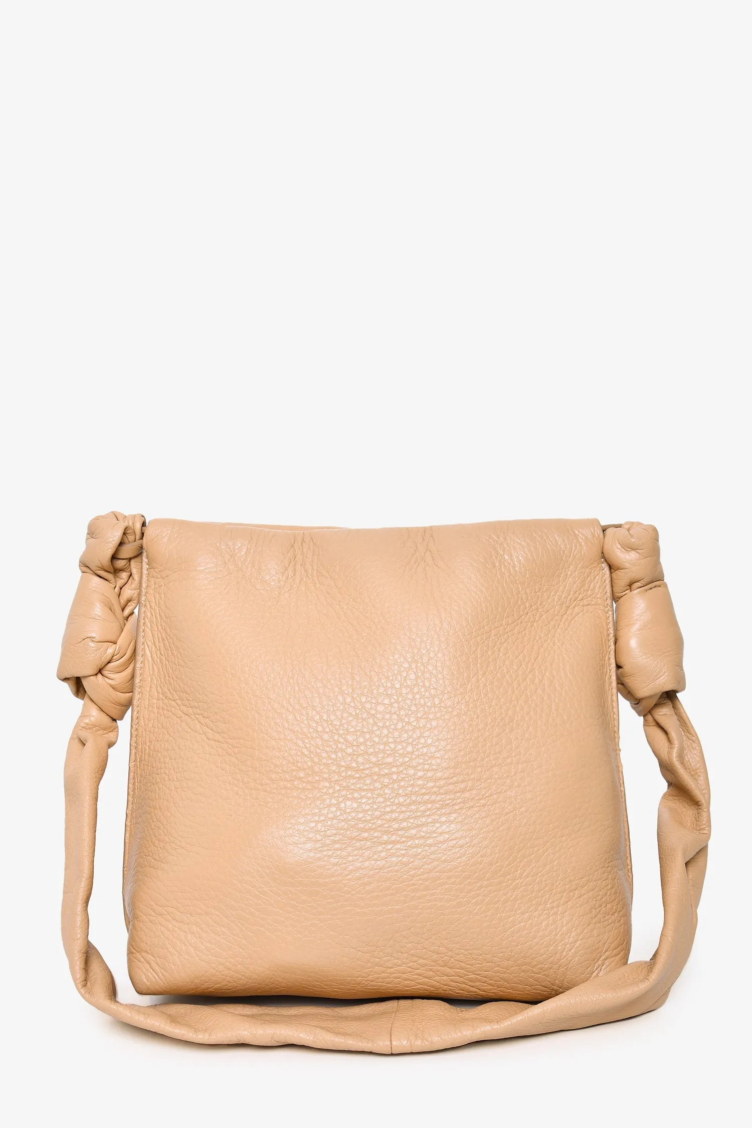 The Row Beige Leather Shoulder Bag