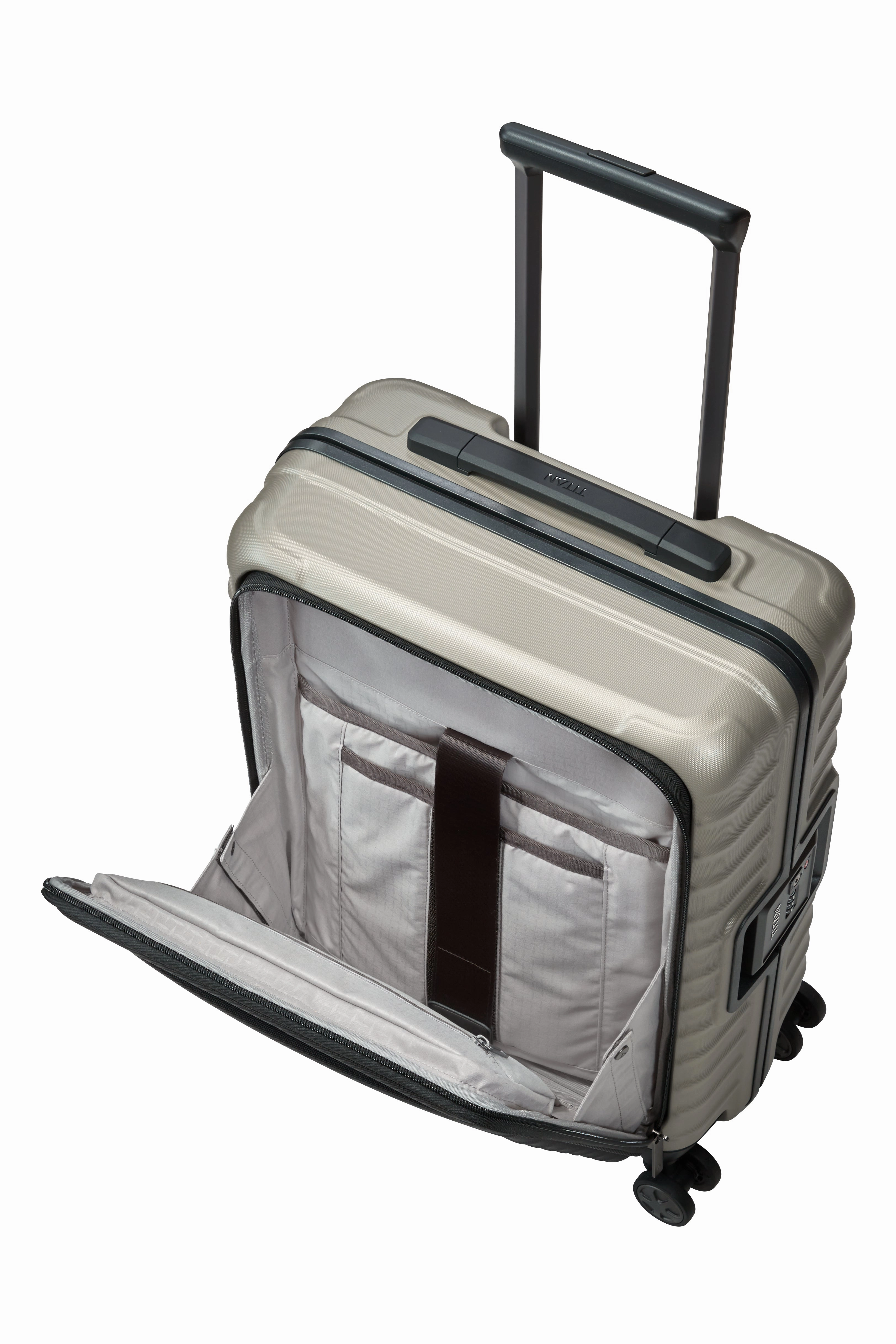 Titan LITRON Frame Trolley S with Front Pocket Carry-On Luggage