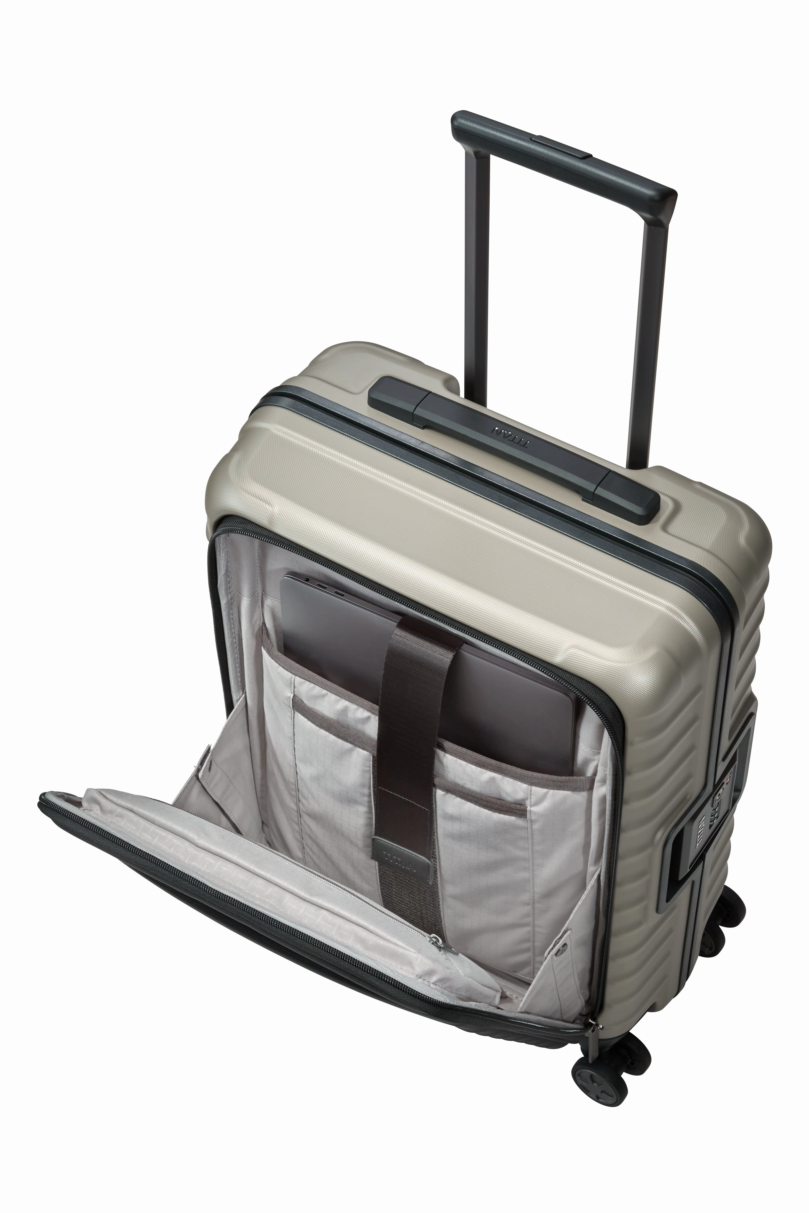 Titan LITRON Frame Trolley S with Front Pocket Carry-On Luggage